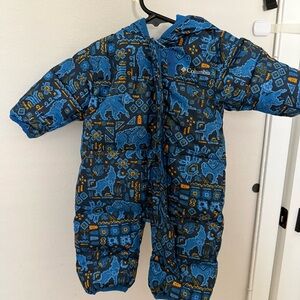 Columbia Blue Baby Snow Suit